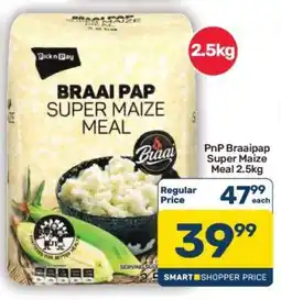 Pick n Pay Hypermarket PnP Braaipap Super Maize Meal 2.5kg offer