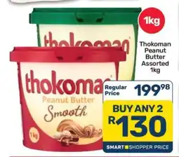 Pick n Pay Hypermarket Thokoman Peanut Butter Assorted 1kg offer