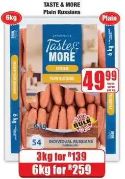 Boxer TASTE & MORE Plain Russians offer