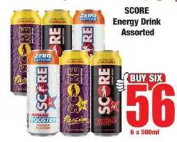 Boxer SCORE Energy Drink Assorted offer