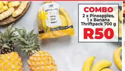 Food Lover's Market COMBO 2 x Pineapples, 1 x Banana Thriftpack 700 g offer