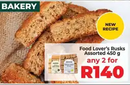 Food Lover's Market Food Lover's Rusks Assorted 450 g offer