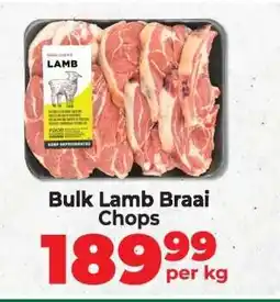 Food Lover's Market Bulk Lamb Braai Chops offer