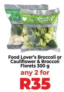Food Lover's Market Food Lover’s Broccoli or Cauliflower & Broccoli Florets 300 g offer