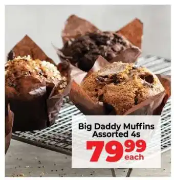Food Lover's Market Big Daddy Muffins Assorted 4s offer