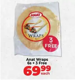 Food Lover's Market Anat Wraps 6s + 3 FREE offer