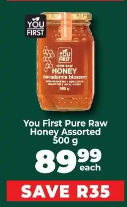 Food Lover's Market You First Pure Raw Honey Assorted 500 g offer