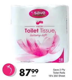 Save Save 2 Ply Toilet Rolls offer