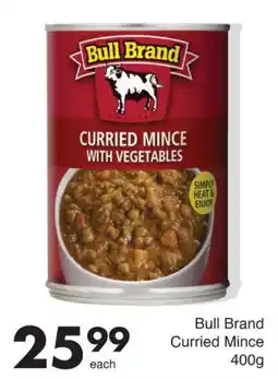 Save Bull Brand Curried Mince offer