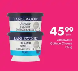 Save Lancewood Creamed Smooth Cottage Cheese offer