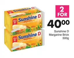 Save Sunshine D Margarine Brick offer