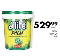 Save D'lite Palm Oil offer