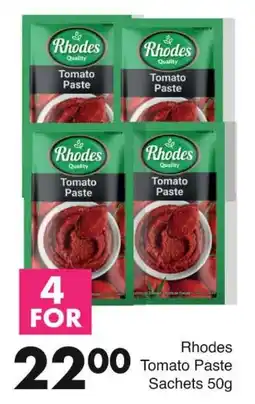 Save Rhodes Tomato Paste Sachets offer