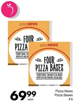 Save pizzaNEWS FOUR PIZZA BASES offer