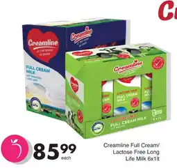Save Creamline Full Cream/ Lactose Free Long Life Milk offer