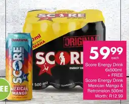 Save Score Energy Drink offer