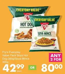 Save Fry's Everyday Value Pack Soya Hot Dog/ Soya Mince offer