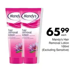 Save Mandy's Hair Removal Lotion offer