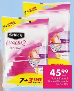 Save Schick Exacta 2 Women Disposable Razors offer