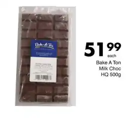 Save Bake A Ton Milk Choc offer