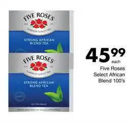 Save Five Roses Select African Blend 100's offer