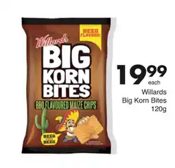 Save Willards Big Korn Bites offer