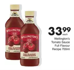 Save Wellington's Tomato Sauce Full Flavour Recipe offer