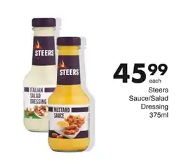Save Steers Sauce/Salad Dressing offer