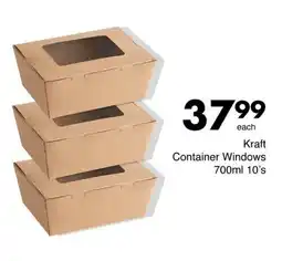 Save Kraft Container Windows offer