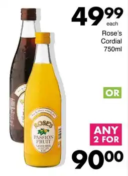 Save Rose's Cordial offer