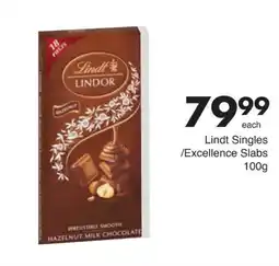 Save Lindt Singles /Excellence Slabs offer
