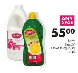 Save Save Bleach/Dishwashing liquid offer