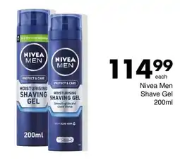 Save Nivea Men Moisturising Shaving Gel offer