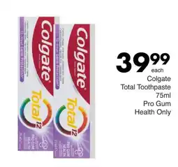 Save Colgate Total Toothpaste offer