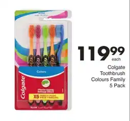 Save Colgate Toothbrush Colours Family offer