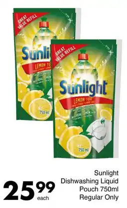 Save Sunlight Dishwashing Liquid Pouch offer