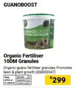 Builders Warehouse Guanoboost Organic Fertiliser 10DM Granules offer