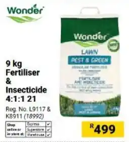 Builders Warehouse Wonder Lawn Rest & Green Fertiliser & Insecticide offer