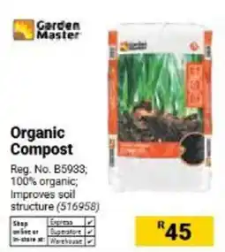 Builders Warehouse Garden Master Organic Compost offer