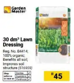 Builders Warehouse Garden Master 30 dm³ Lawn Dressing offer