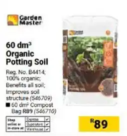 Builders Warehouse Garden Master Organic Potting Soil offer