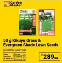 Builders Warehouse Garden Master Kikuyu Grass & Evergreen Shade Lawn Seeds offer