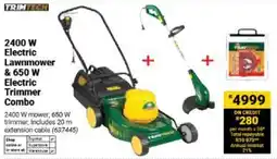 Builders Warehouse TRIMTECH 2400 W Electric Lawnmower & 650 W Electric Trimmer Combo offer