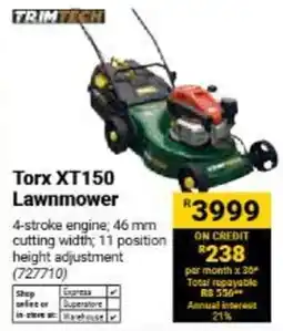 Builders Warehouse TrimTech Torx XT150 Lawnmower offer