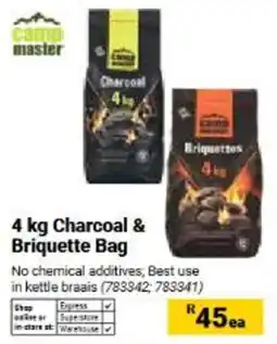 Builders Warehouse Camp Master Charcoal & Briquette Bag offer