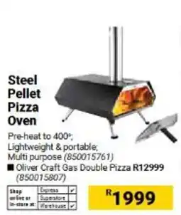 Builders Warehouse Oliver Craft Gas Double Pizza Oven offer