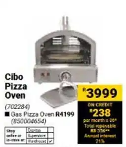 Builders Warehouse Cibo Pizza Oven offer