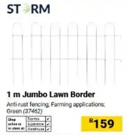 Builders Warehouse STORM 1 m Jumbo Lawn Border offer