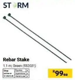 Builders Warehouse STORM Rebar Stake offer