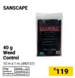 Builders Warehouse SANScape Weed Control offer
